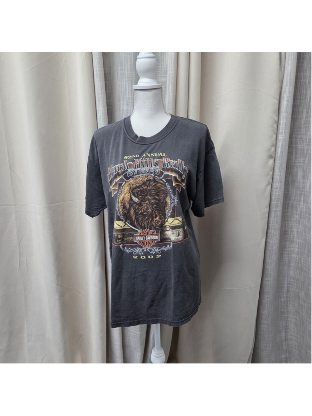 Harley Davidson 2001 Black Hills Rally Sturgis Men’s Xl Graphic Tee Biker VTG